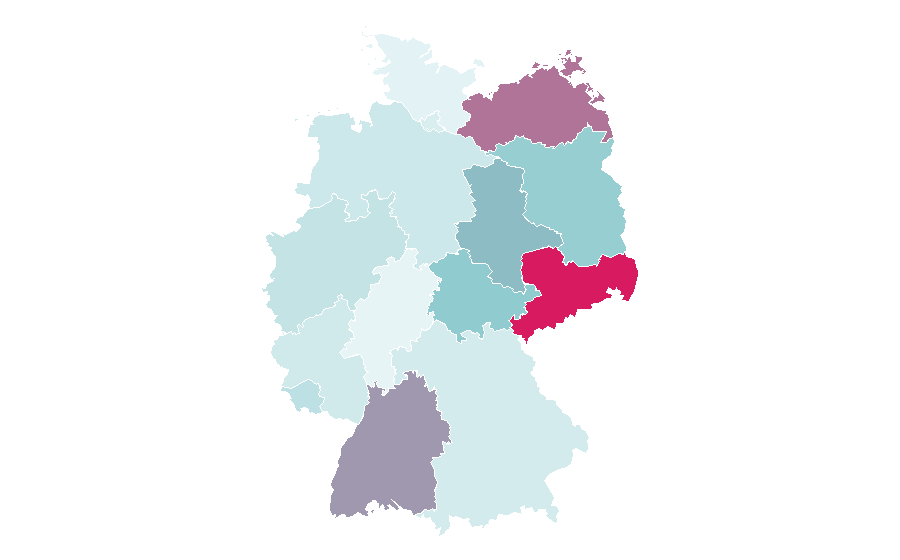 Affinity by region — Construction worker, Germany