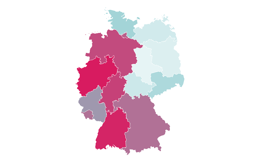 Affinity by region — Contact lens, Germany