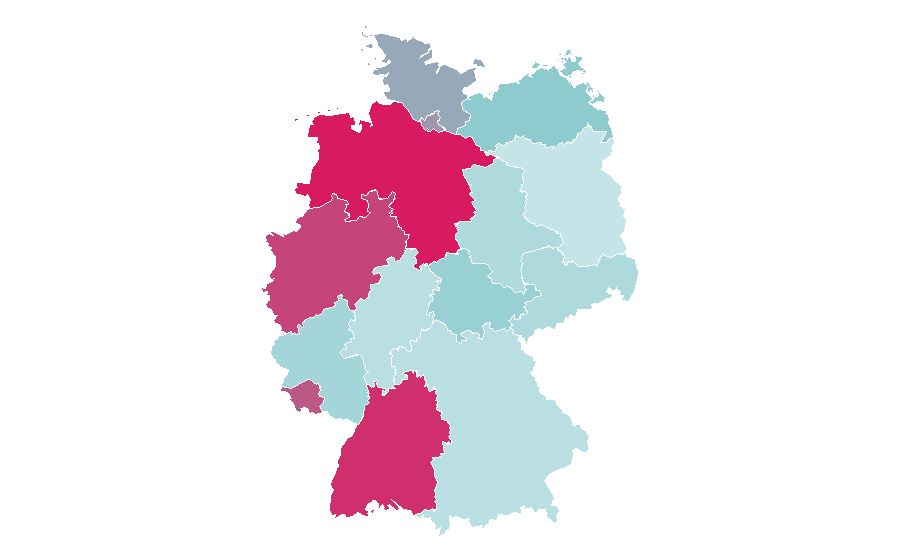 Affinity by region — Contactless payment, Germany