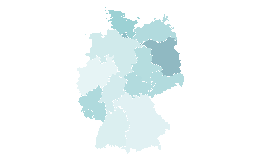 Affinity by region — Contemporary art gallery, Germany