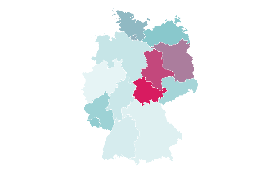 Affinity by region — Contemporary classical music, Germany