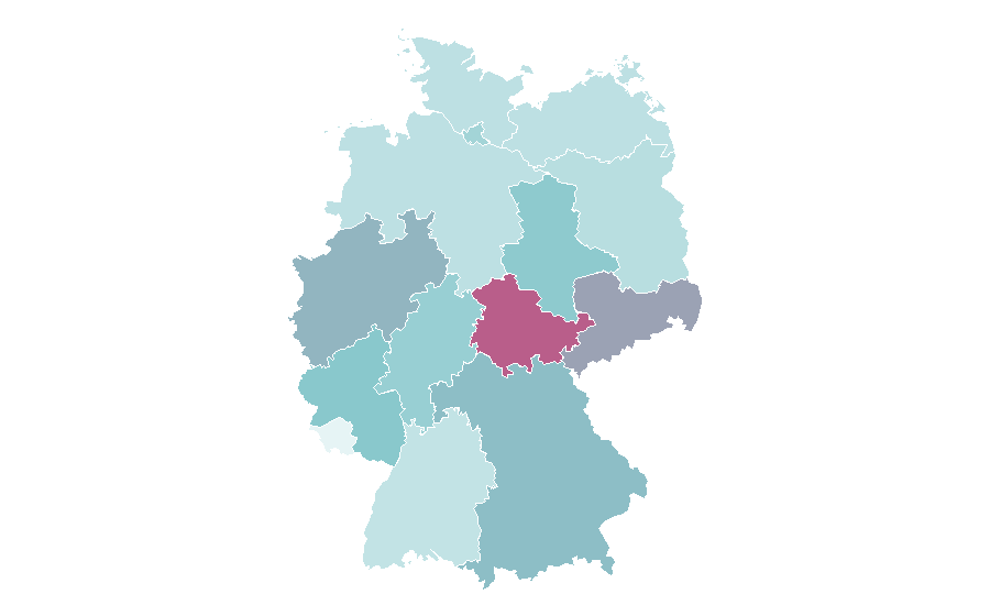 Affinity by region — Contract, Germany