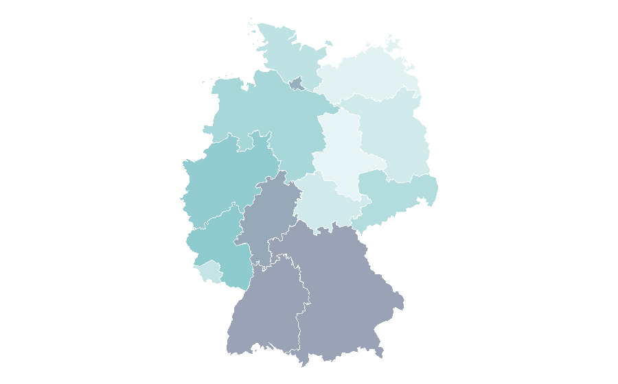 Affinity by region — Cookie (magazine), Germany