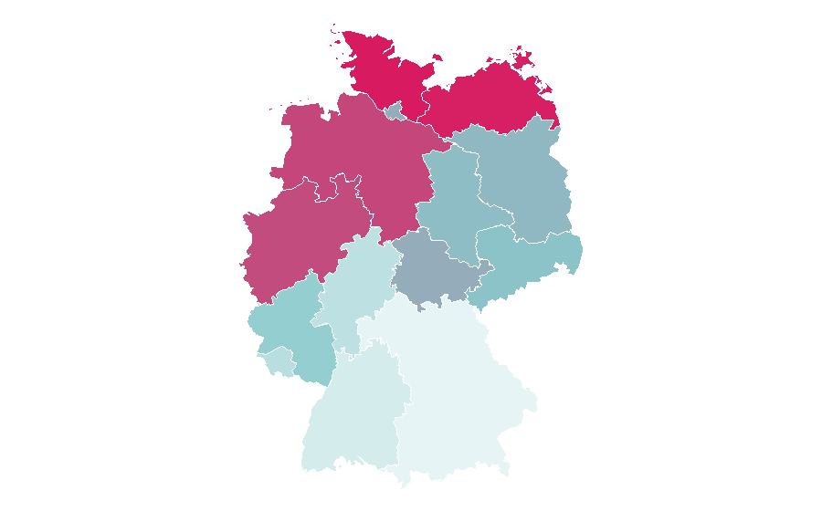 Affinity by region — Cordula Stratmann, Germany