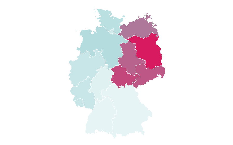 Affinity by region — Corinna Harfouch, Germany