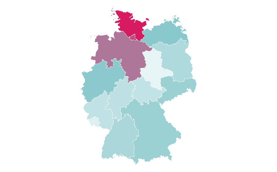 Affinity by region — Cornelia Funke, Germany