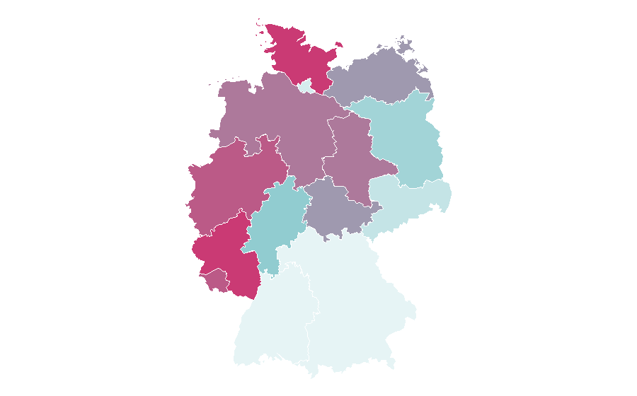 Affinity by region — Coroner, Germany
