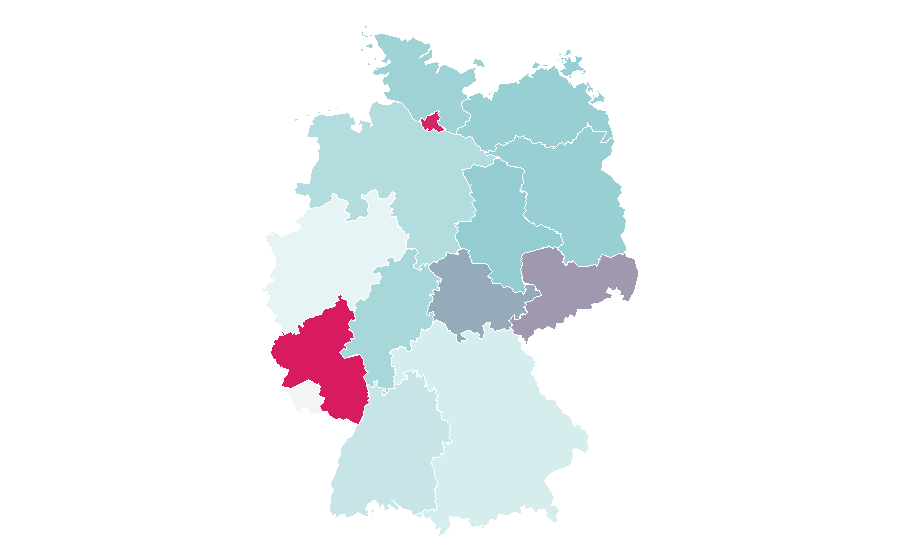 Affinity by region — Corrective lens, Germany