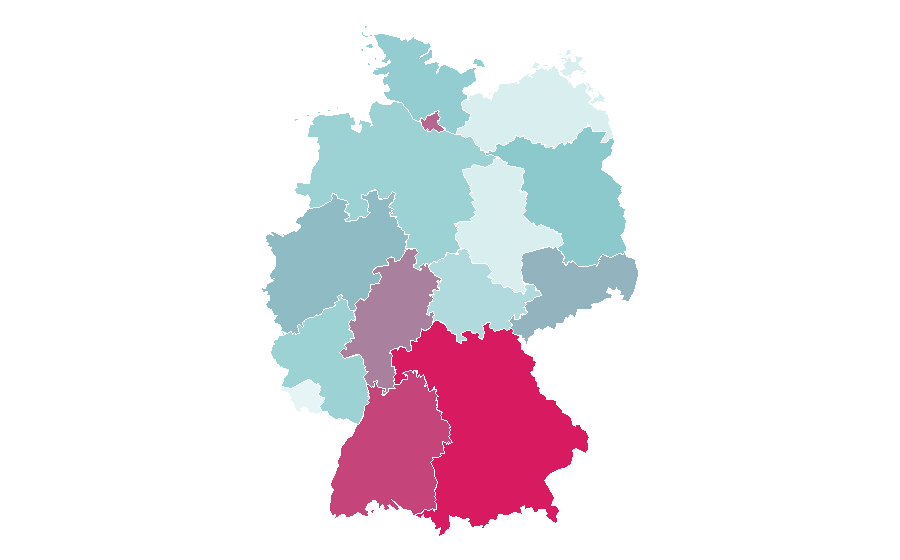 Affinity by region — Costa Rica, Germany