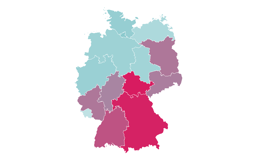 Affinity by region — Country Road, Germany