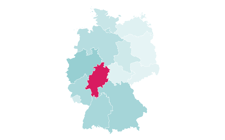 Affinity by region — County (United States), Germany
