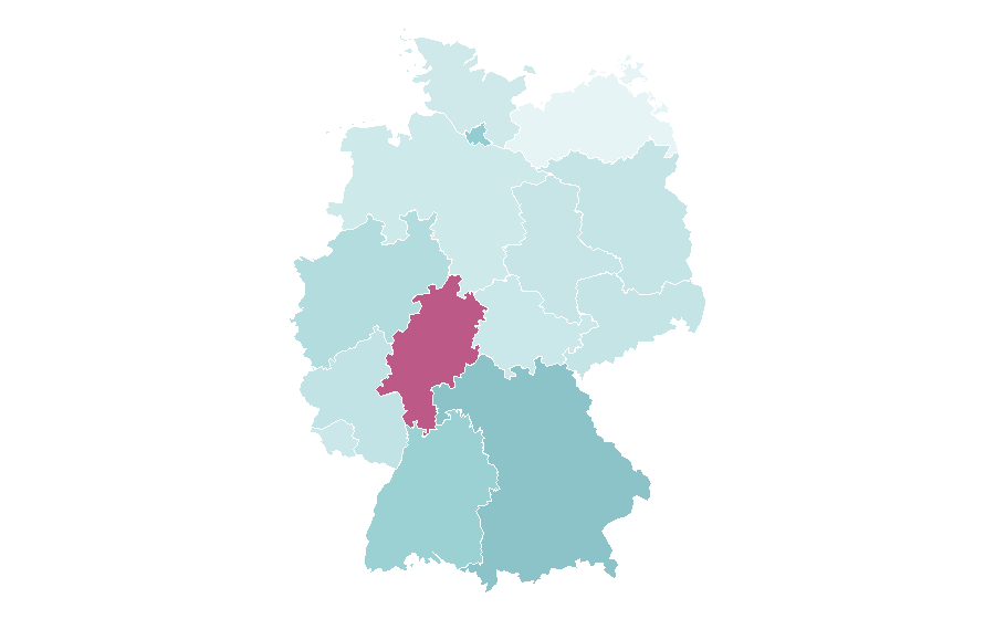Affinity by region — Coursera, Germany