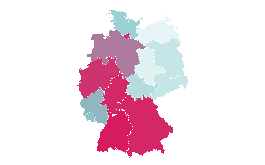 Affinity by region — Court shoe, Germany