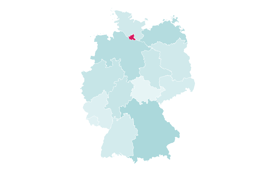 Affinity by region — Courtyard by Marriott, Germany