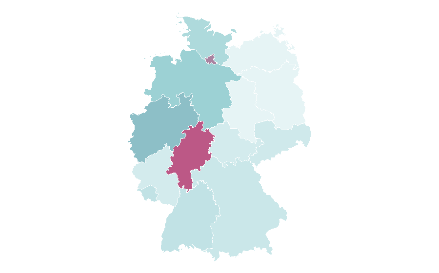 Affinity by region — Cracked (magazine), Germany