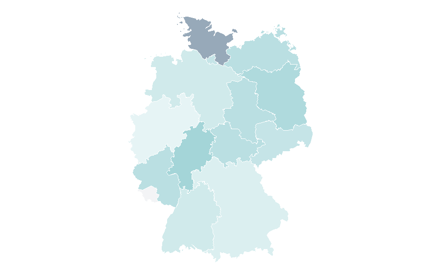 Affinity by region — Cracker (food), Germany