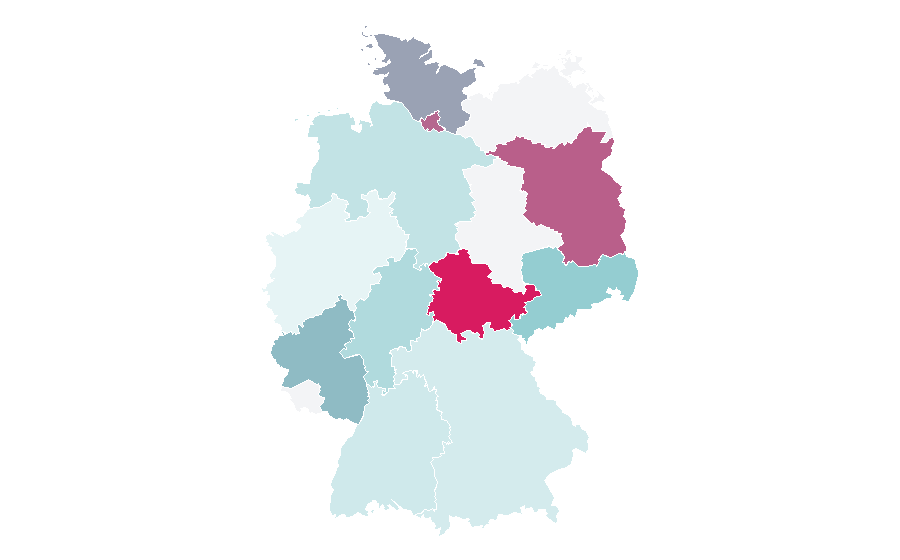 Affinity by region — Creative entrepreneurship, Germany