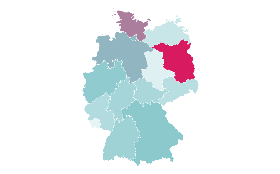 Affinity by region — Crete, Germany