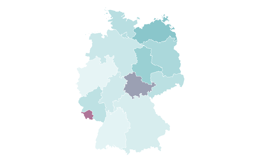 Affinity by region — Crime film, Germany