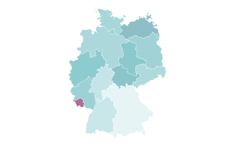Affinity by region — Crime prevention, Germany