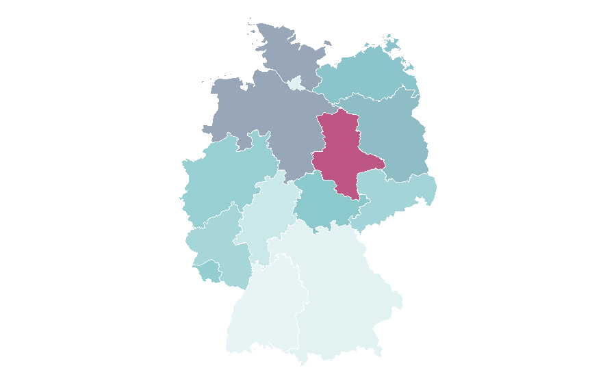 Affinity by region — Criminal Minds, Germany