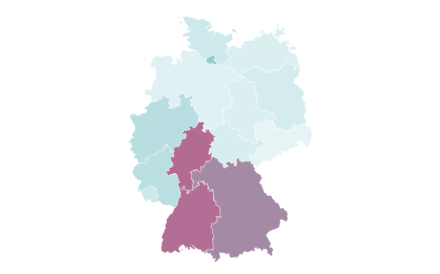 Affinity by region — Croatia national football team, Germany