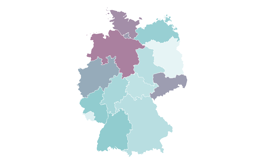 Affinity by region — Crochet hook, Germany