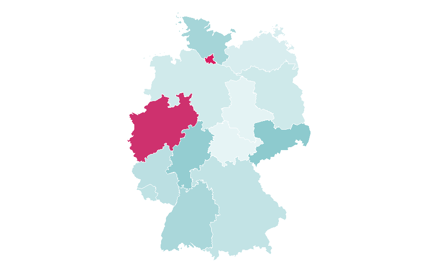 Affinity by region — Crocodiles (band), Germany