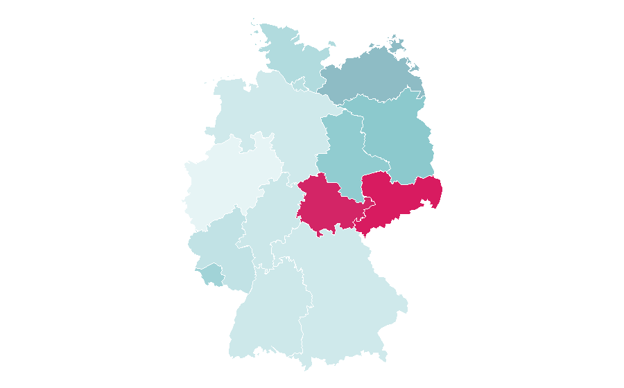 Affinity by region — Cross country running, Germany