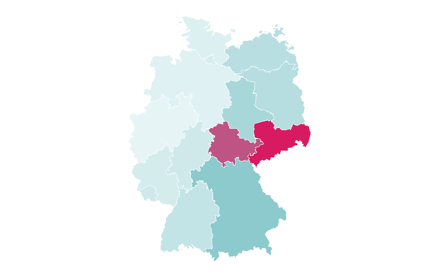 Affinité par région — Cross-country skiing, Allemagne