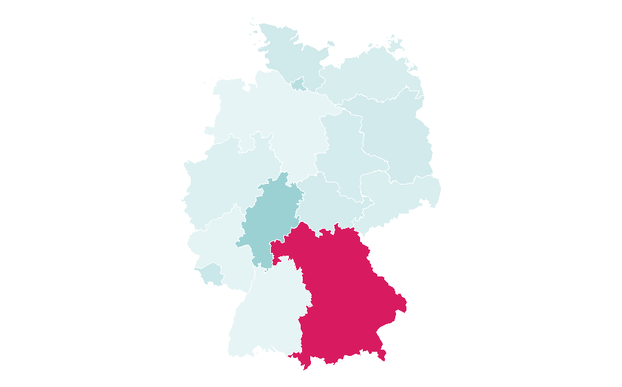 Affinity by region — Crust (baking), Germany