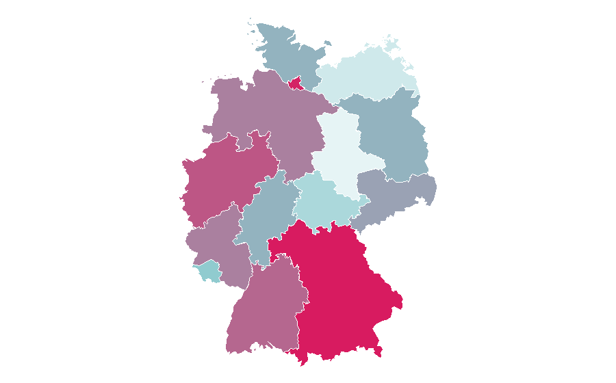 Affinity by region — Cryptocurrency, Germany