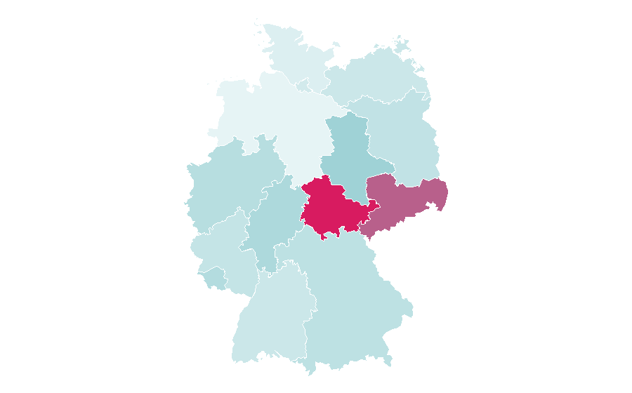 Affinity by region — Crystal (comics), Germany