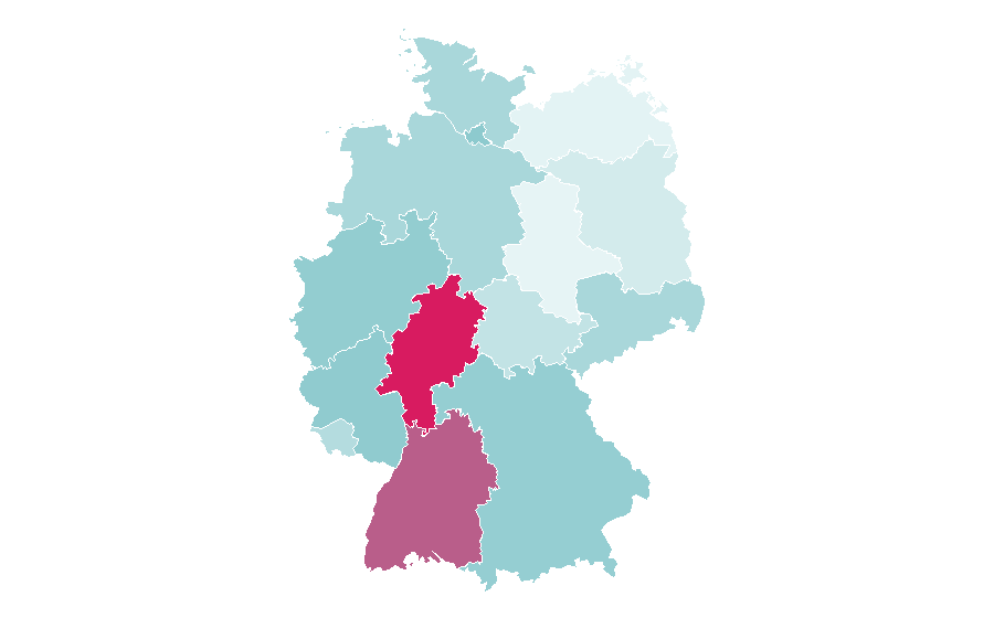 Affinity by region — CSS, Germany
