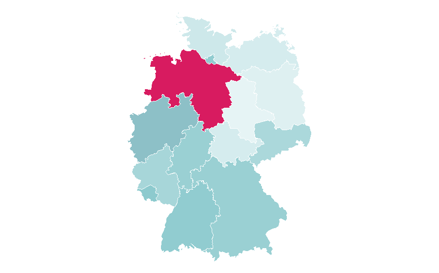 Affinity by region — c't magazin, Germany