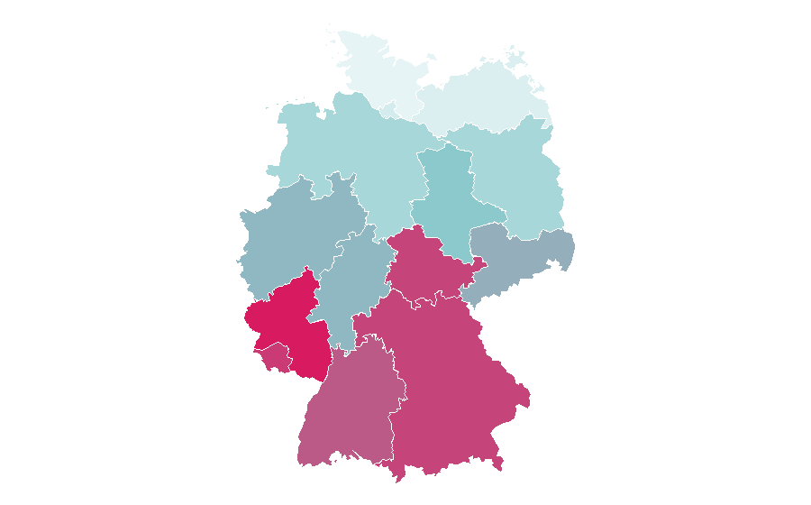 Affinity by region — Curcuma, Germany