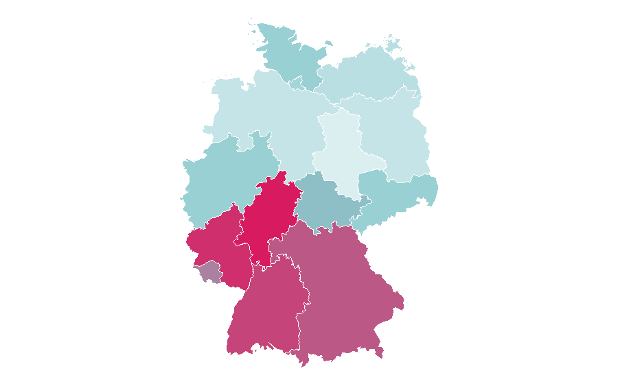 Affinity by region — Curcumin, Germany