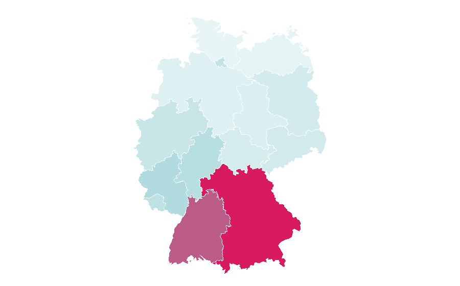 Afinidad por región — Curtain, Alemania