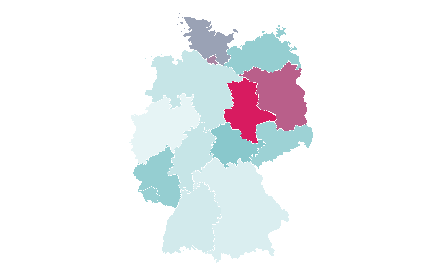 Affinity by region — Curvy Clothing, Germany