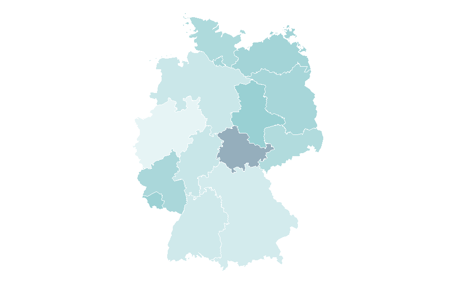 Affinity by region — Cycling club, Germany