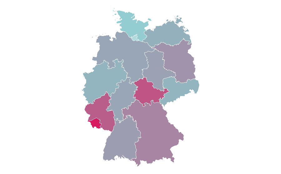 Affinität nach Region — Dacia Duster, Deutschland