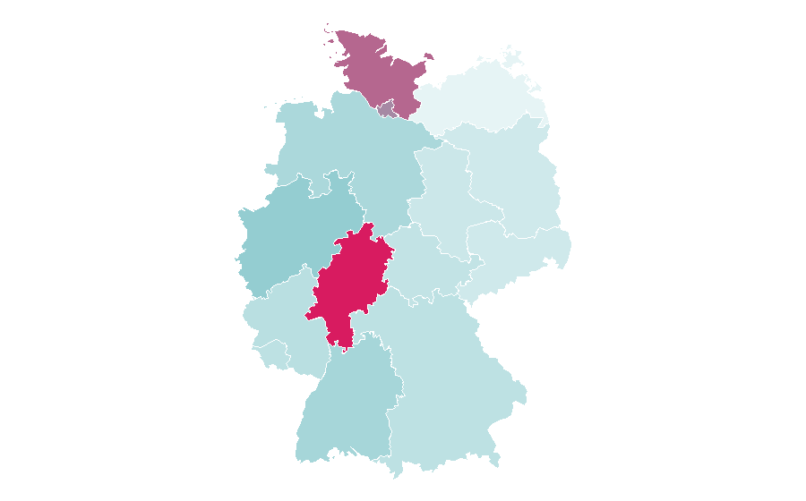 Affinity by region — Dads (2013 TV series), Germany