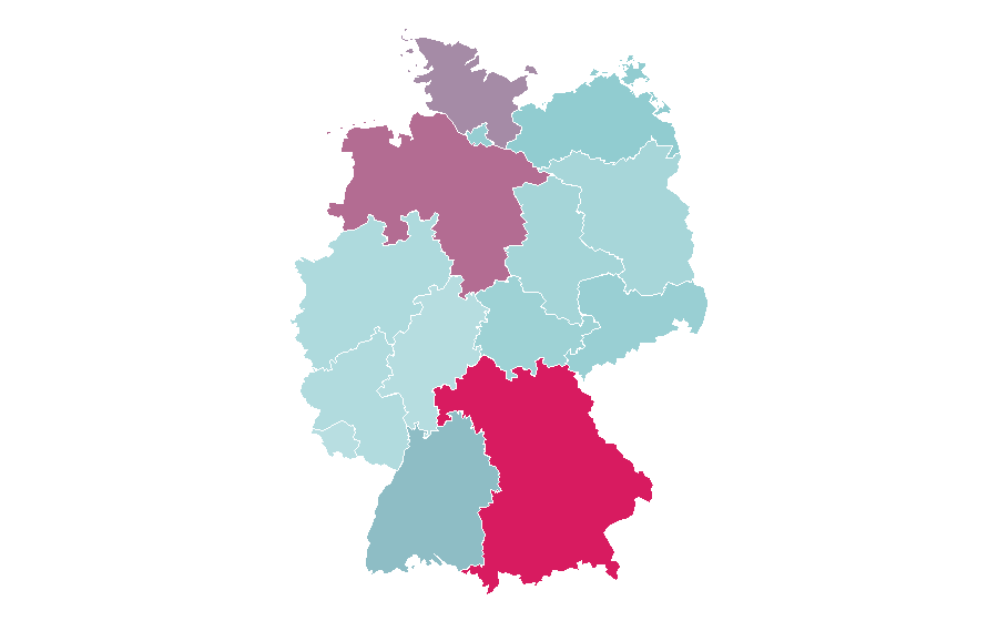 Affinity by region — Dairy cattle, Germany