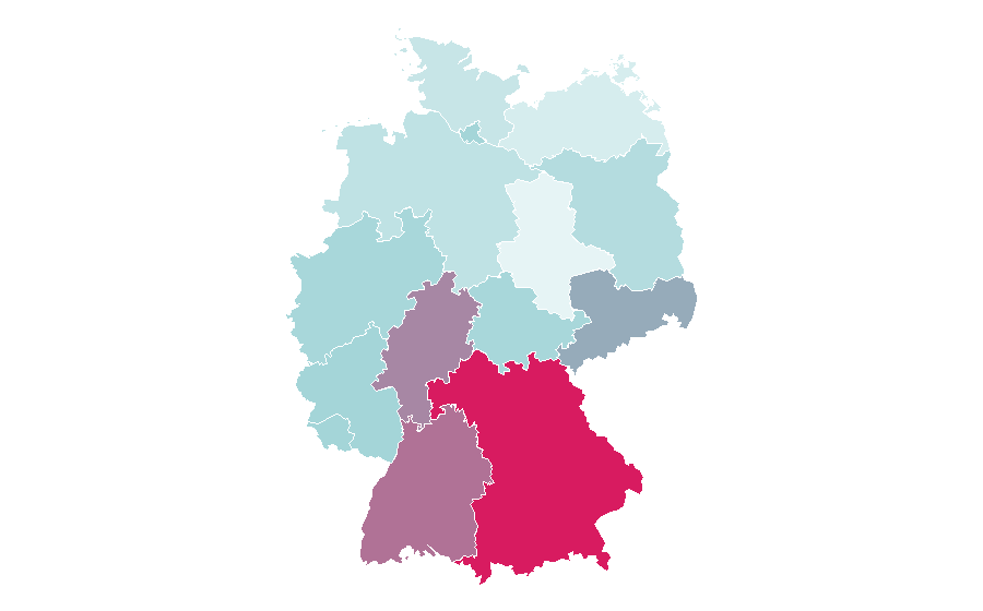 Affinity by region — Dakar Rally, Germany