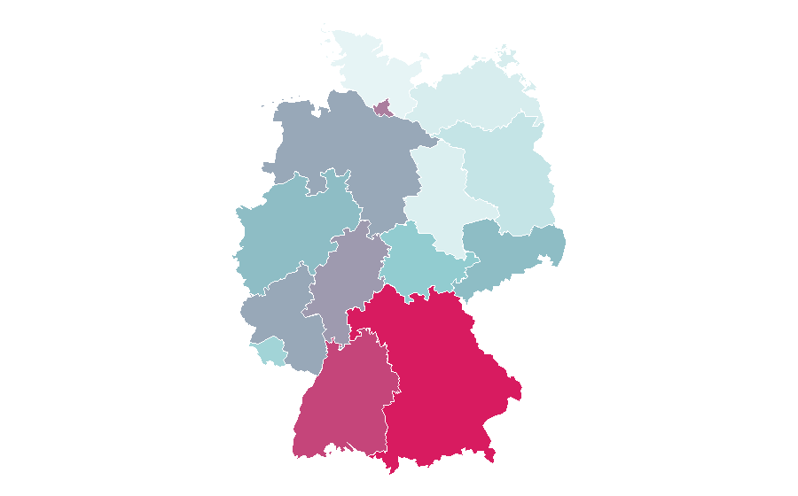 Affinity by region — Dalai Lama, Germany
