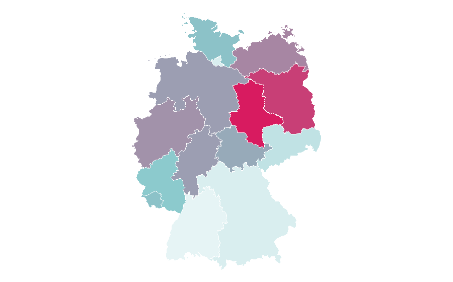 Affinity by region — Damages (TV series), Germany