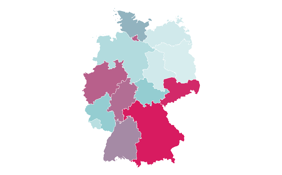 Affinity by region — Dan Brown, Germany