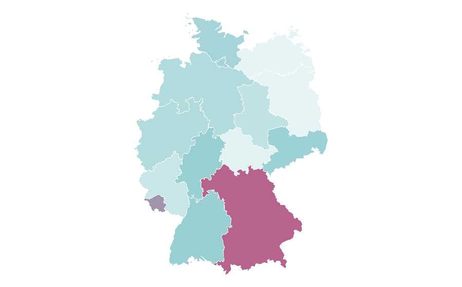 Affinity by region — Dancing with the Stars, Germany