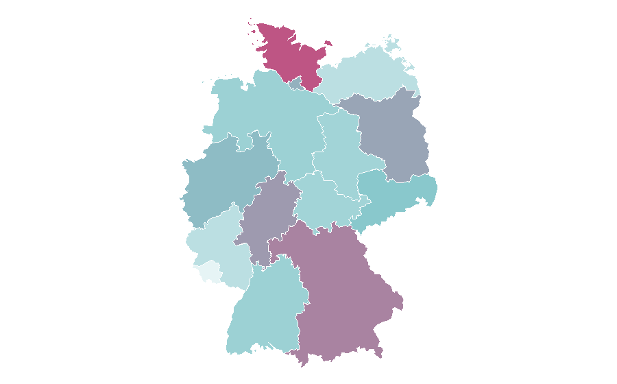 Affinité par région — Daniel Craig, Allemagne