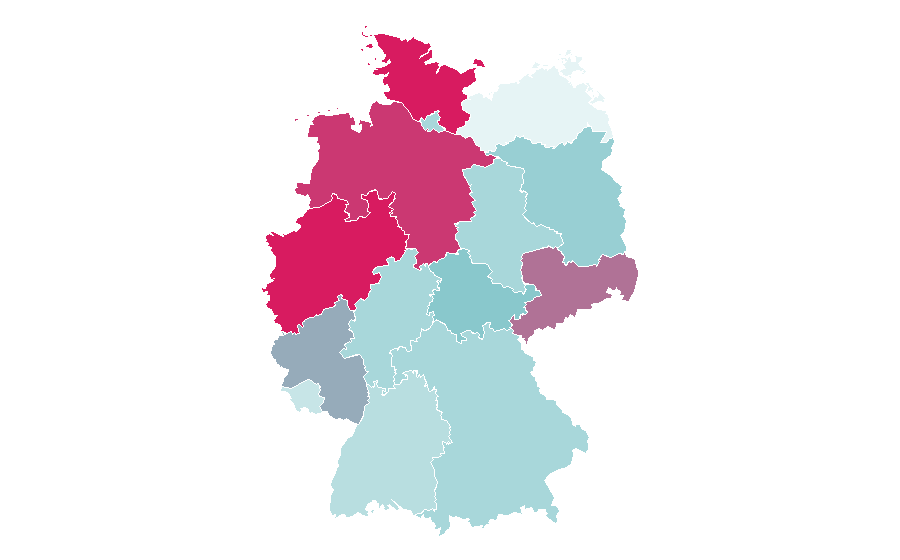 Affinity by region — Daniel Radcliffe, Germany